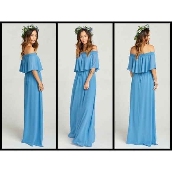 💕SHOW ME YOUR MUMU💕 Chiffon Ruffle Maxi Dress - Picture 4 of 8